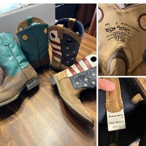 Boys boots. Size 7…. Both in good condition